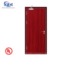 XZIC Apartment 20 minutes fire rated commercial wood door design emergency exit door with push bar